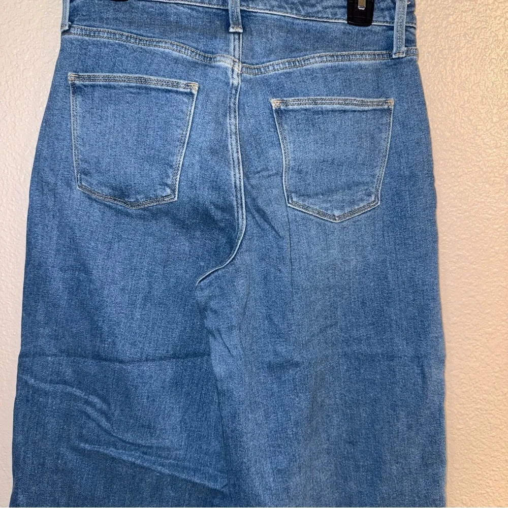 Highest Rise Wide Leg crop  Universal Thread Blue Ankle Jeans - Picture 6 of 6